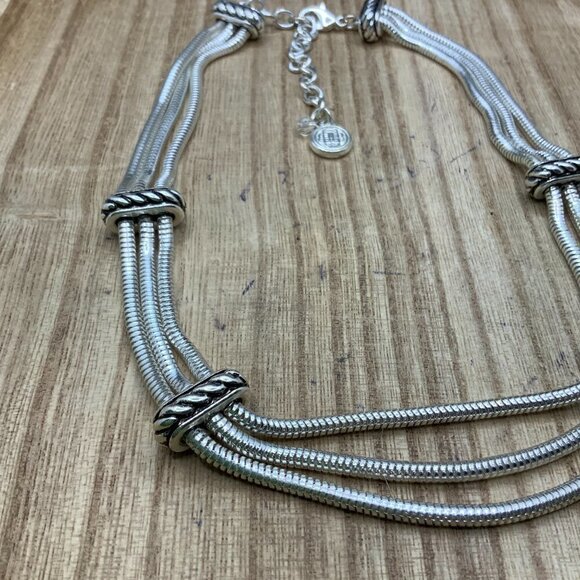 Dana Buchman Multi Strand Chain Choker Necklace - Picture 5 of 6